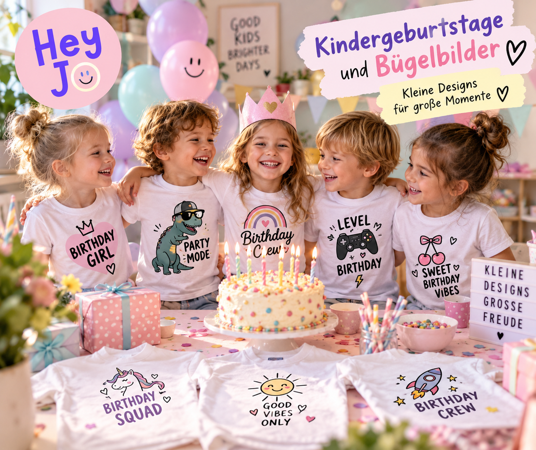 Bügelbilder für den Kindergeburtstag: Motive für die Mottoparty