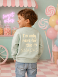 I’m only here for the Snacks – Bügelbild für Kids