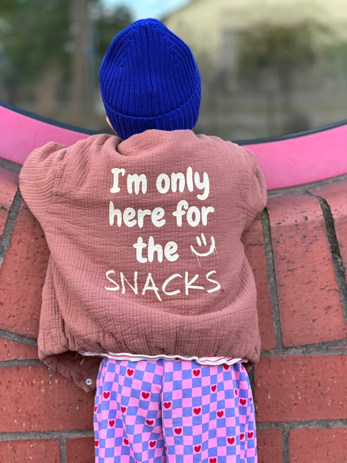 I’m only here for the Snacks – Bügelbild für Kids
