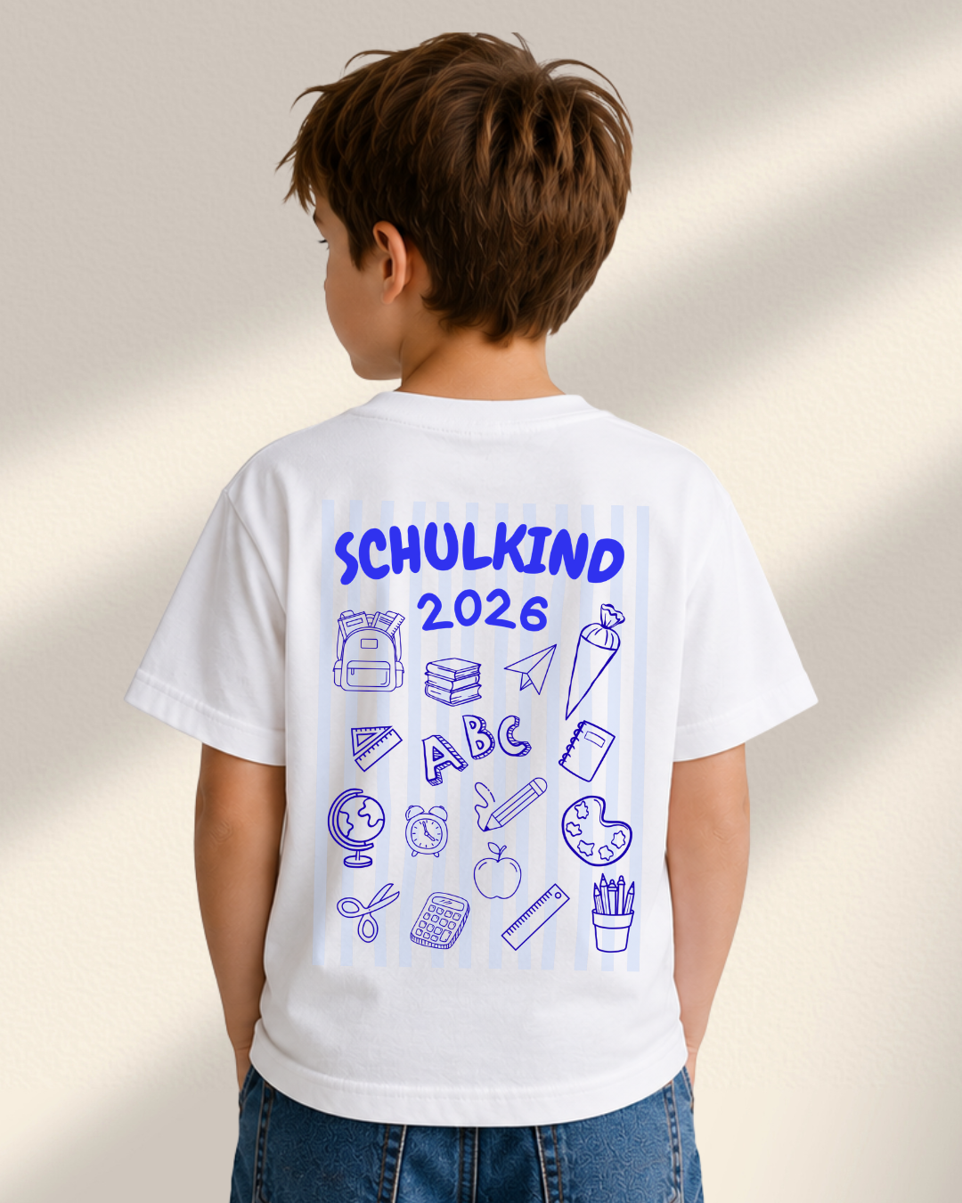 Schulkind 2026 – Bügelbild DIN A4 | Schulanfang & Einschulung