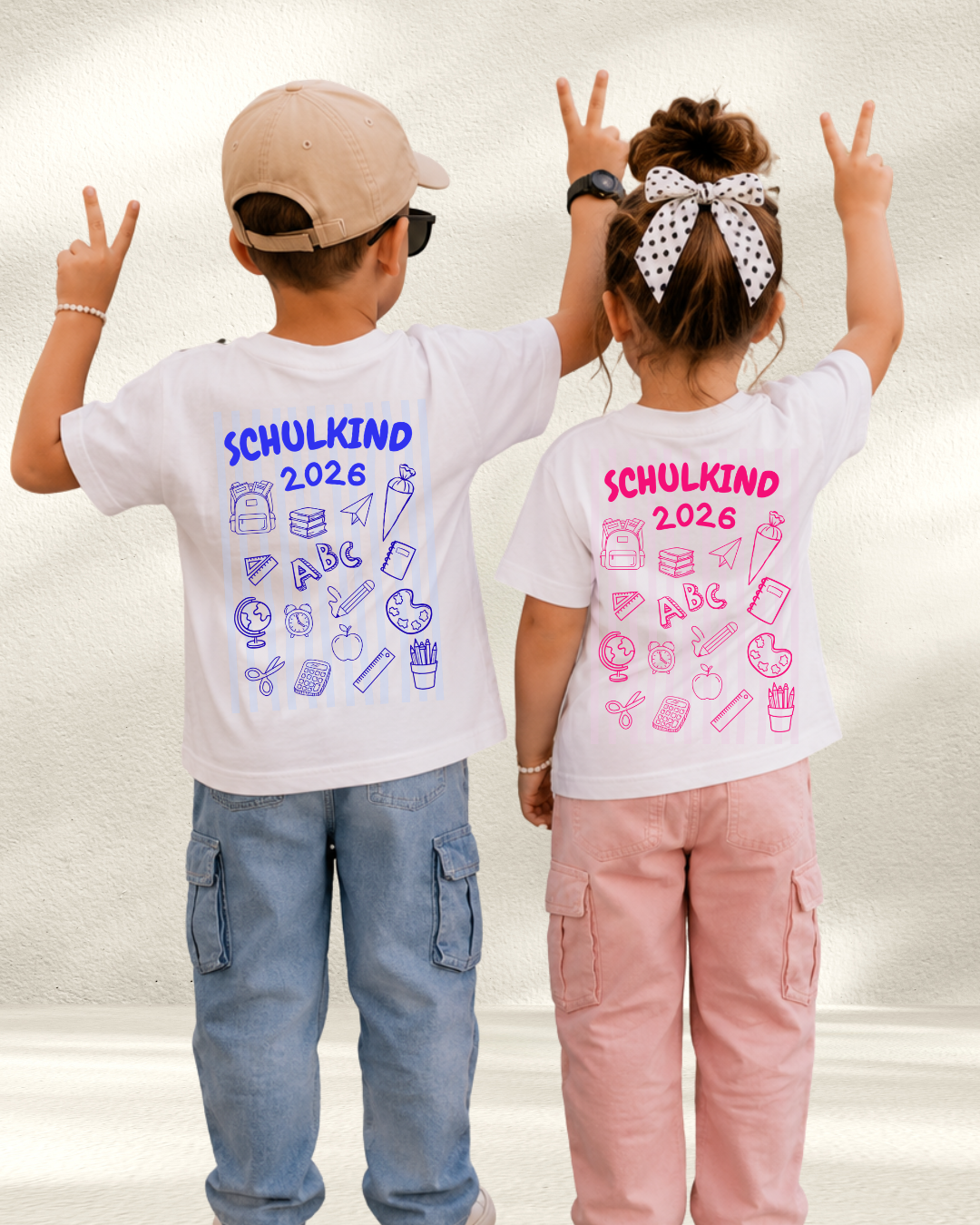 Schulkind 2026 – Bügelbild DIN A4 | Schulanfang & Einschulung