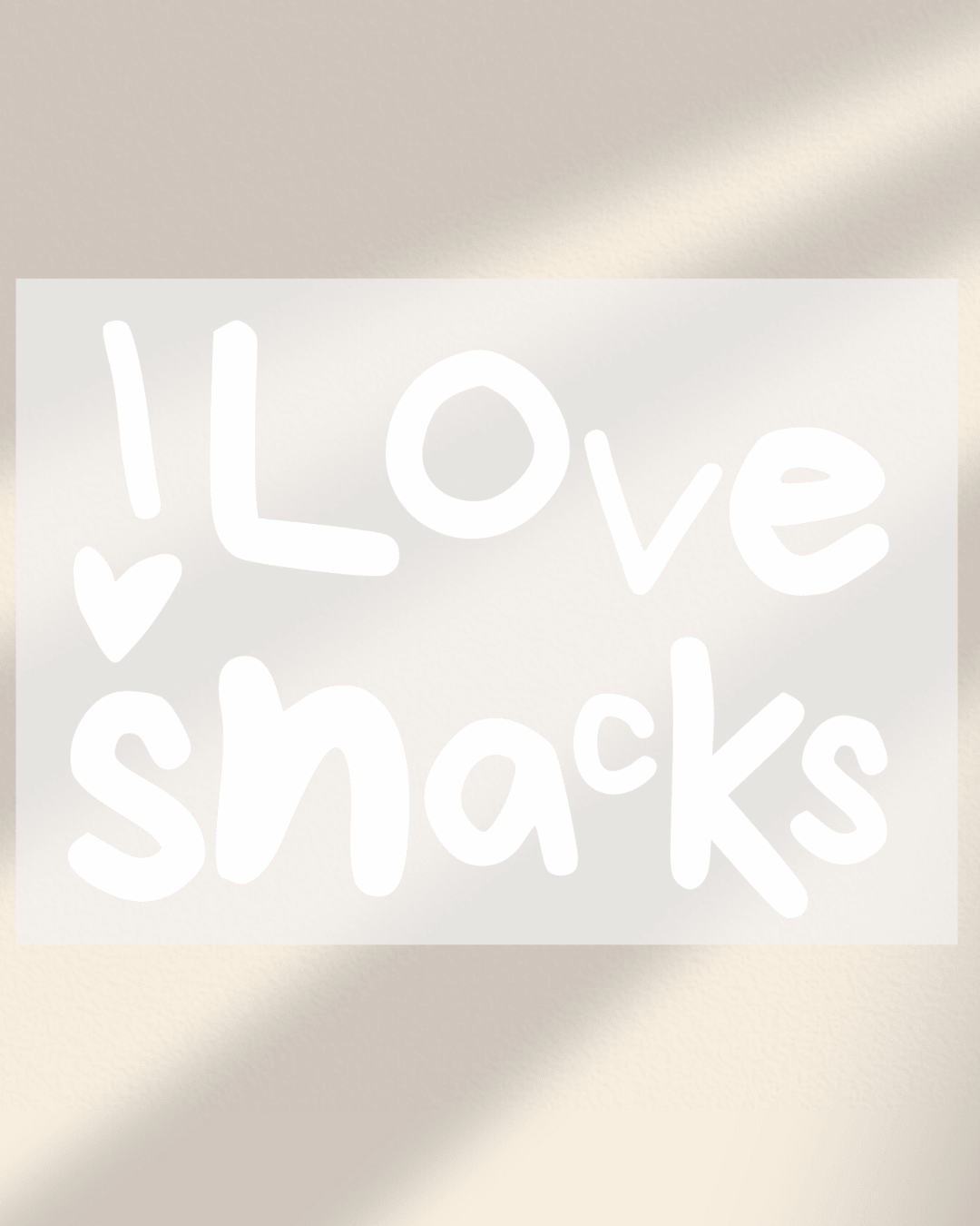 I love snacks - Hey Jo