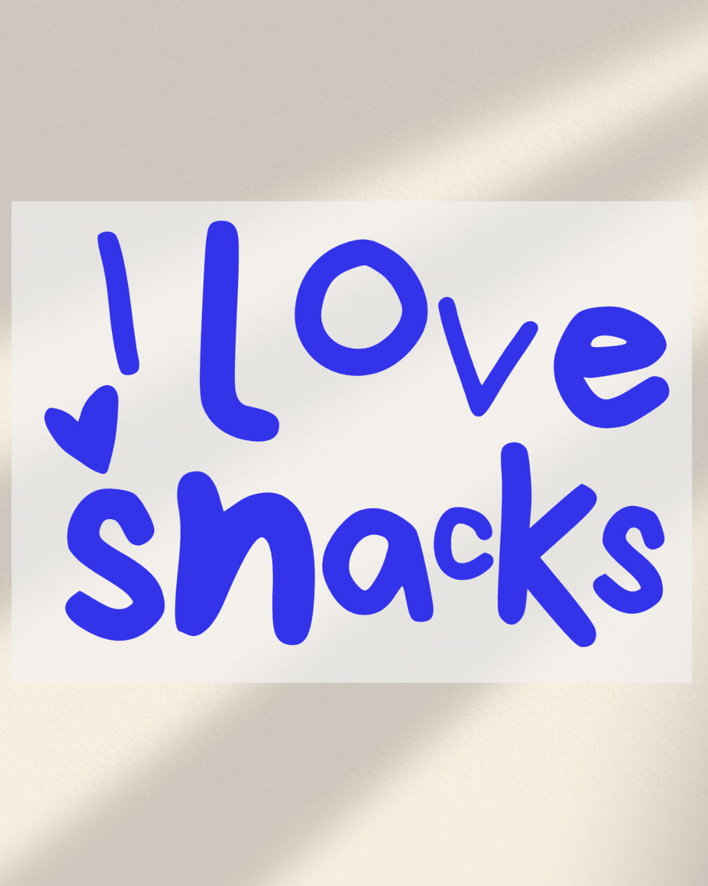 I love snacks - Hey Jo