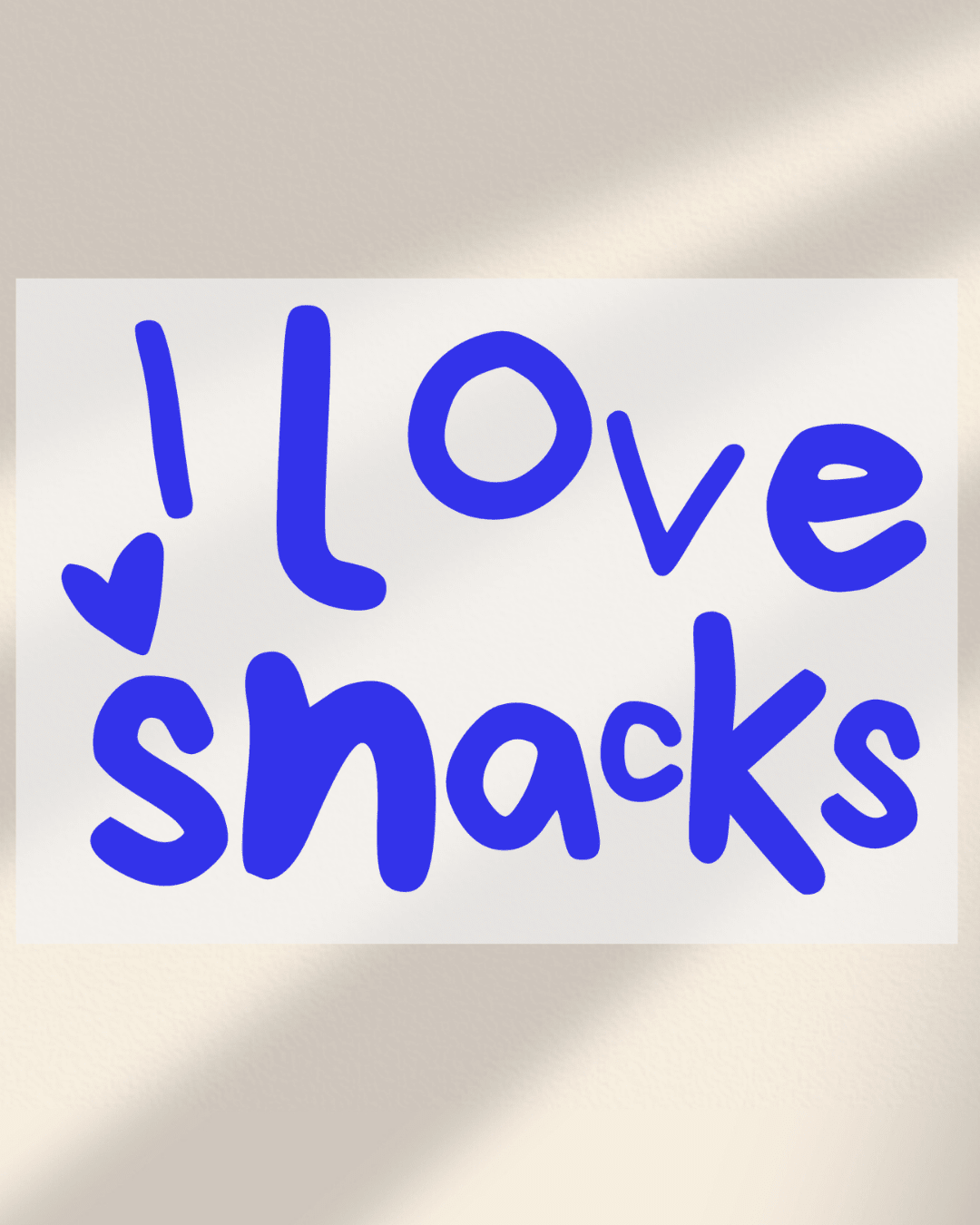 I love snacks - Hey Jo