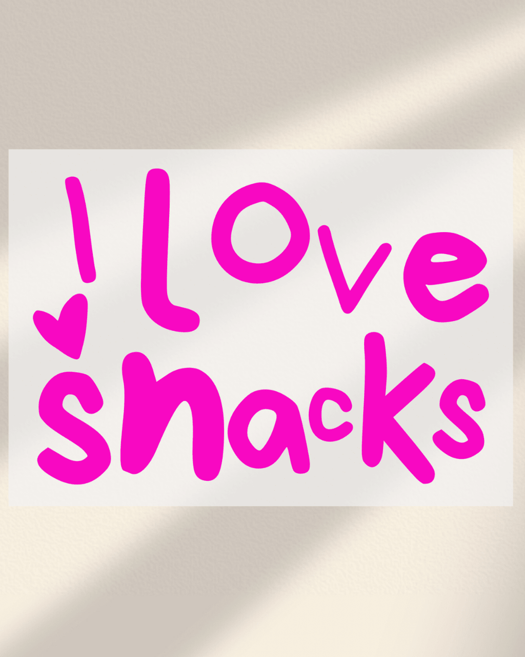 I love snacks - Hey Jo