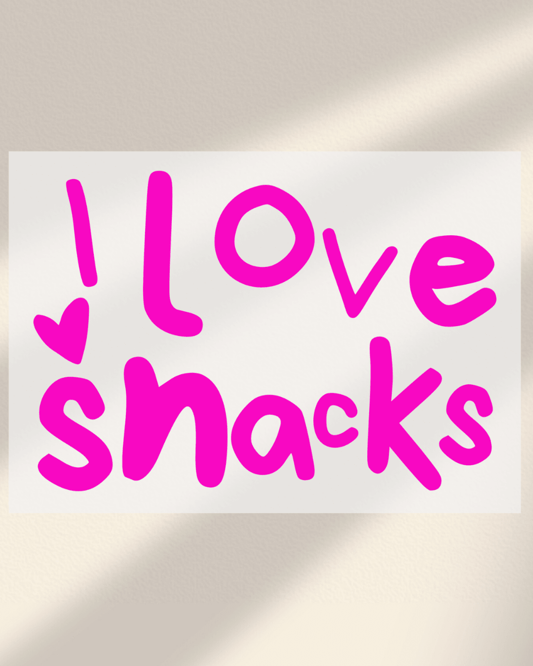I love snacks - Hey Jo