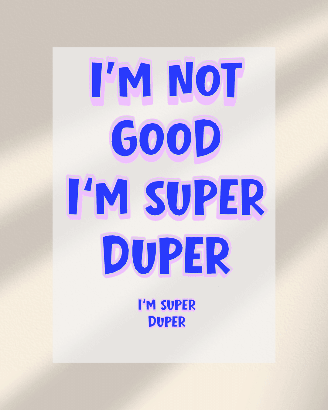 I‘M SUPER DUPER - Hey Jo